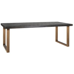 Richmond Interiors Blackbone 220 cm Eettafel Geborsteld Goud