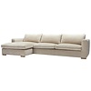 Sophia Chaise Longue + 2-zits Hoekbank Nature