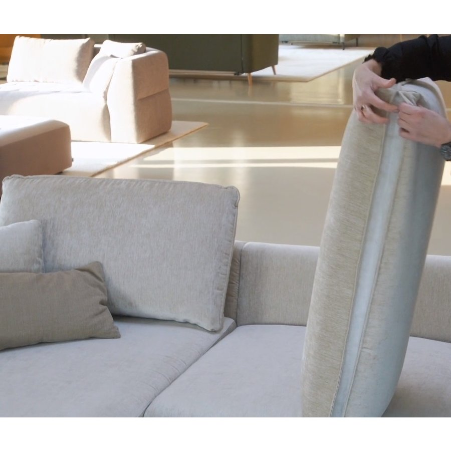 Sophia Chaise Longue + 2-zits Hoekbank Nature Sophia Chaise Longue + 2-zits Hoekbank Nature