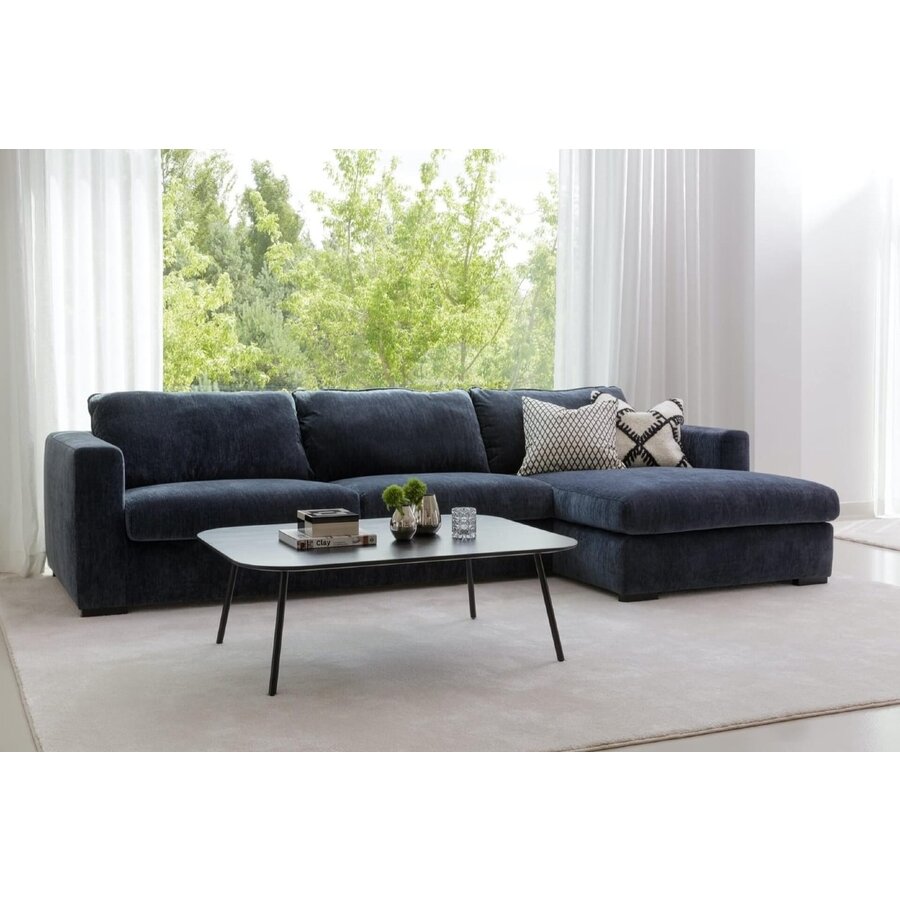 Sophia 2-zits + Chaise Longue Hoekbank Donkerblauw Sophia 2-zits + Chaise Longue Hoekbank Donkerblauw