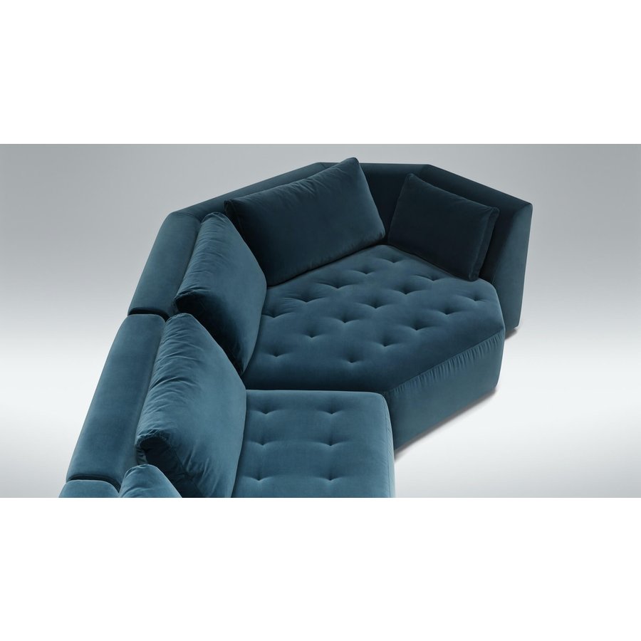 Cleo 2x1-Zit + Cozy Corner Hoekbank Blauw Cleo 2x1-Zit + Cozy Corner Hoekbank Blauw
