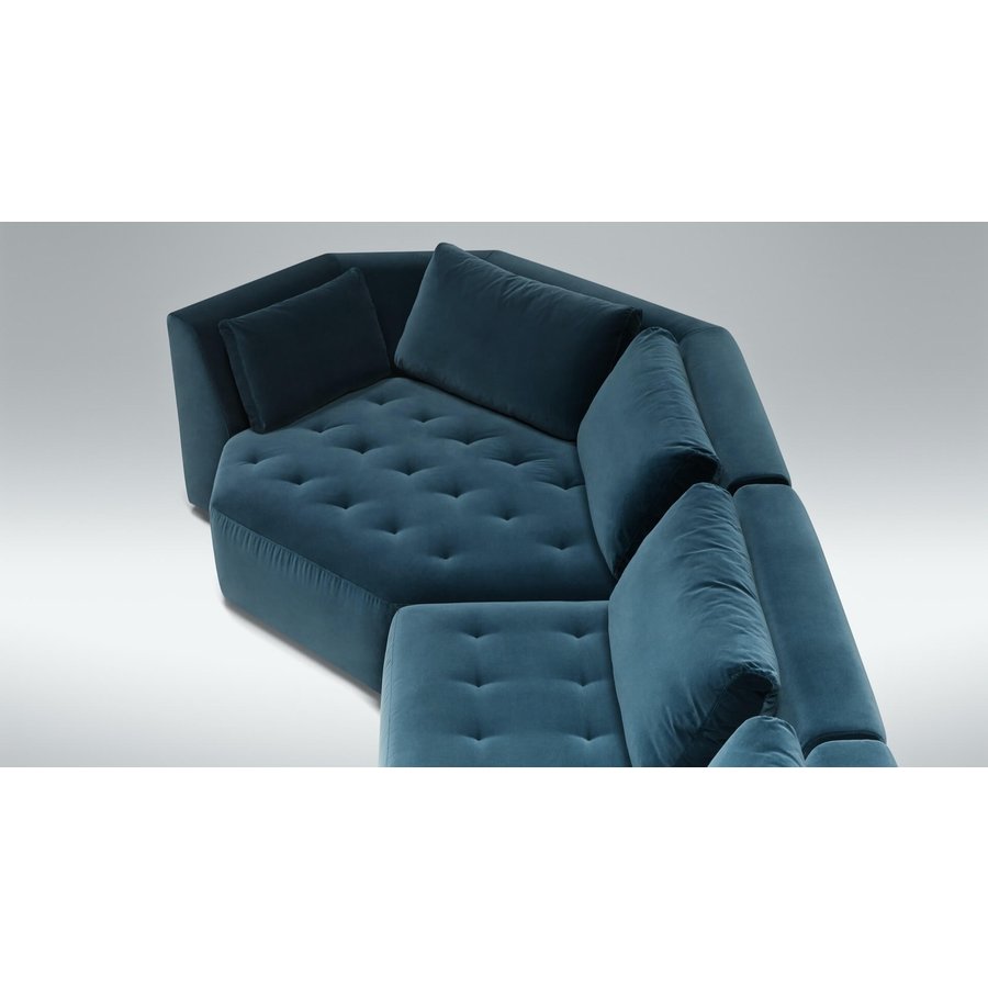 Cleo Cozy Corner Hoekbank + 2x1-Zit Blauw Cleo Cozy Corner Hoekbank + 2x1-Zit Blauw