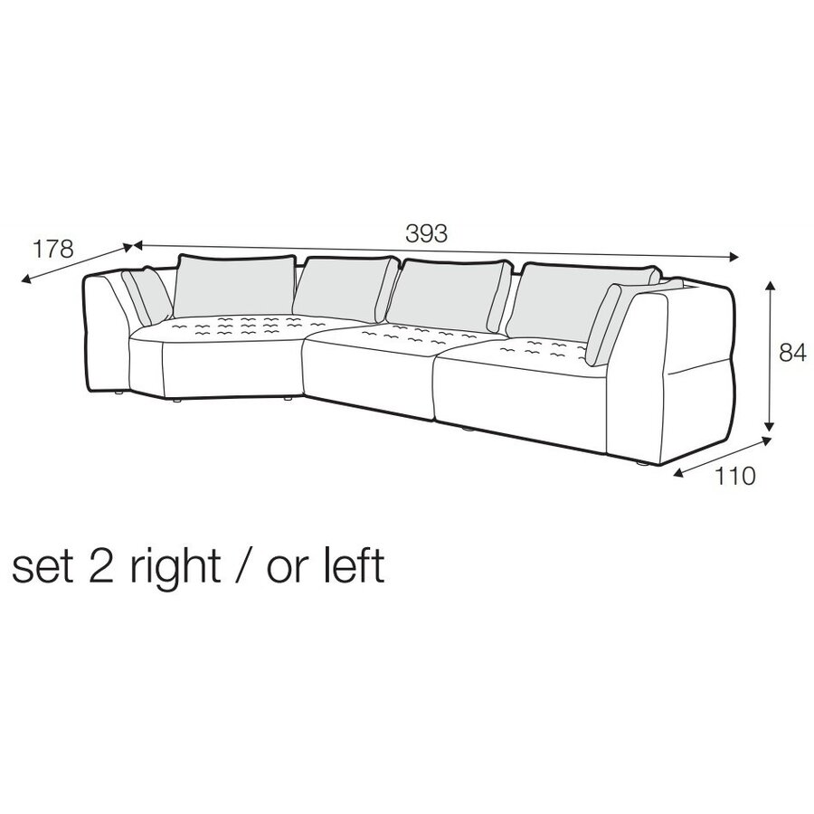 Cleo Cozy Corner + 2x1-Zit Hoekbank Grijs Cleo Cozy Corner + 2x1-Zit Hoekbank Grijs