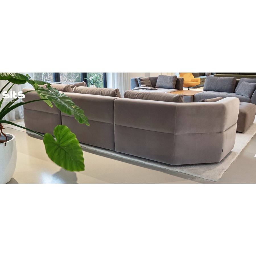 Cleo 2x1-Zits + Cozy Corner Hoekbank Grijs Cleo 2x1-Zits + Cozy Corner Hoekbank Grijs