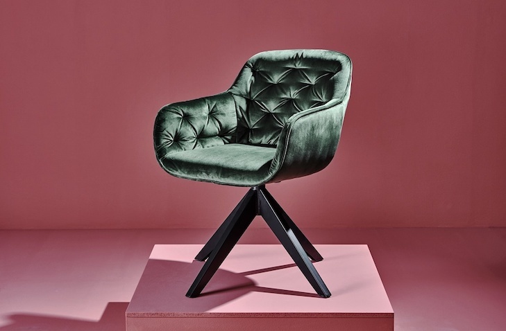 Jahnke Moebel Kensington Twist Lock Stoel Groen