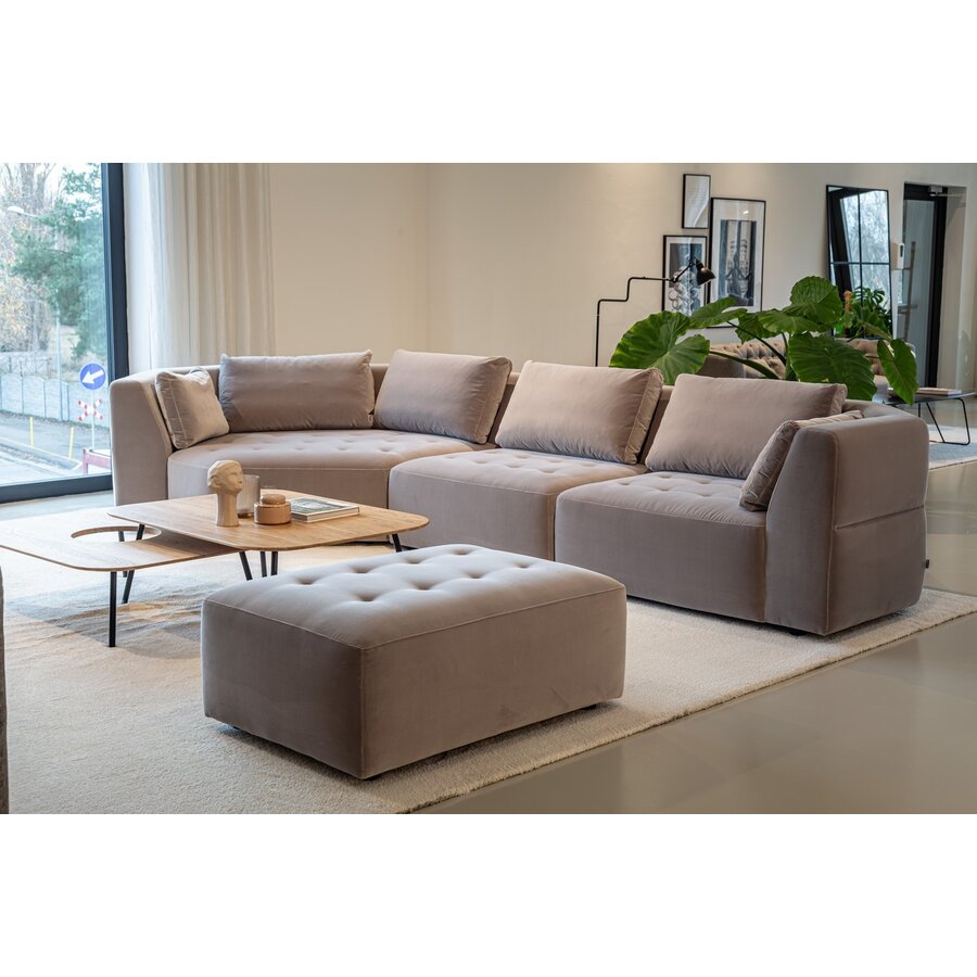 Cleo Voetstoel/Hocker Grijs Cleo Voetstoel/Hocker Grijs