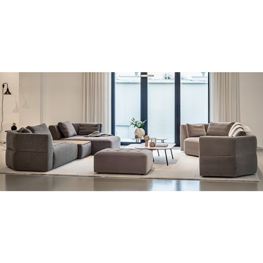 Cleo Voetstoel/Hocker Grijs Cleo Voetstoel/Hocker Grijs
