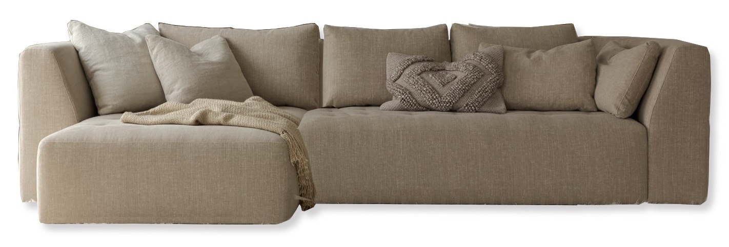 Sits Cleo Chaise Longue + 2-Zits Bank Beige