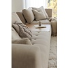 Cleo 2-Zits Bank + Chaise Longue Beige