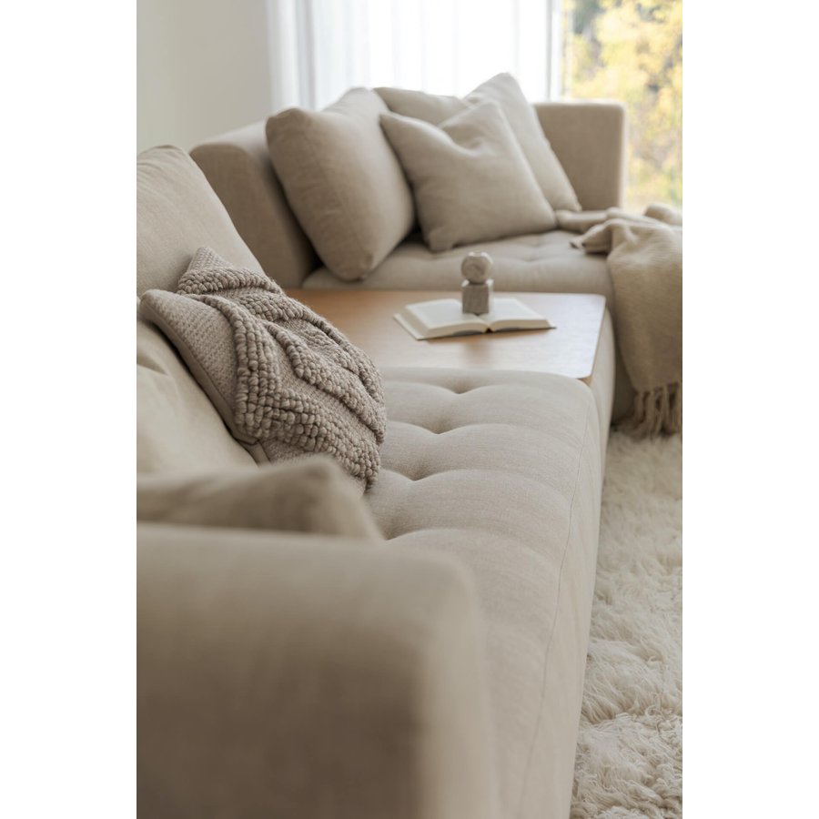 Cleo 2-Zits Bank + Chaise Longue Beige Cleo 2-Zits Bank + Chaise Longue Beige