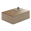 Cleo Voetstoel/Hocker met Opbergruimte Beige