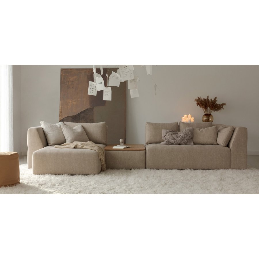 Cleo Voetstoel/Hocker met Opbergruimte Beige Cleo Voetstoel/Hocker met Opbergruimte Beige