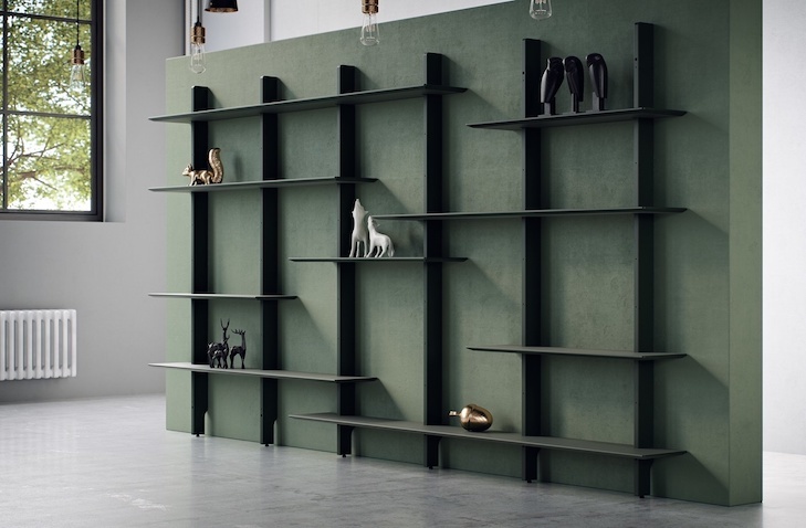 Tenzo Bridge Wandkast Large Zwart Tenzo Bridge Wandkast Large Zwart