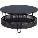 Sofia Glazen Salontafel Zwart