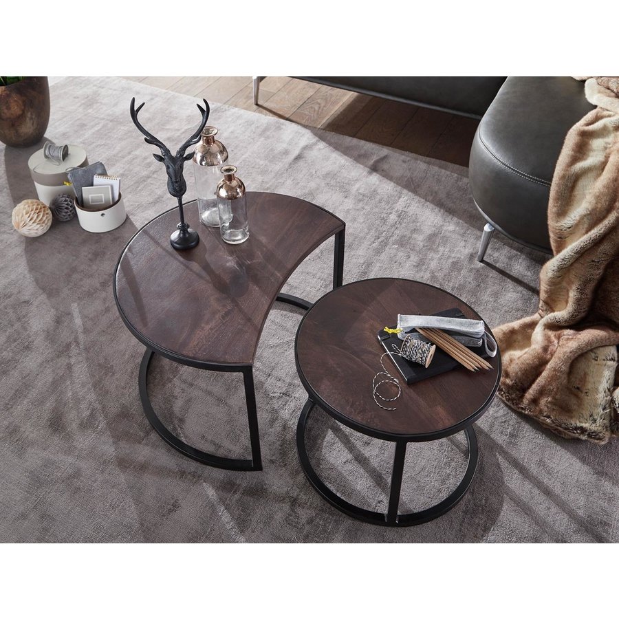 Cakey Salontafel Set Donkerbruin Cakey Salontafel Set Donkerbruin