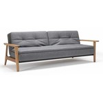 Innovation Living Dublexo Slaapbank Donkergrijs/Eiken Frej Innovation Living Dublexo Slaapbank Donkergrijs/Eiken Frej