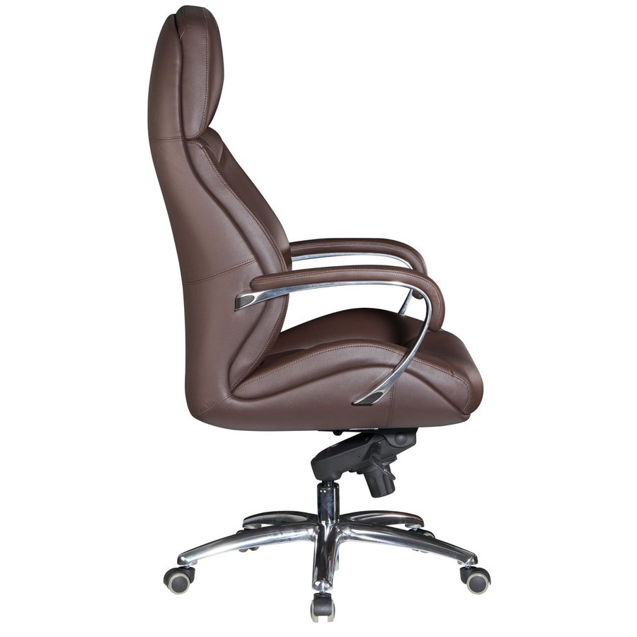 Maxima Bureaustoel Leer Donkerbruin Maxima Bureaustoel Leer Donkerbruin