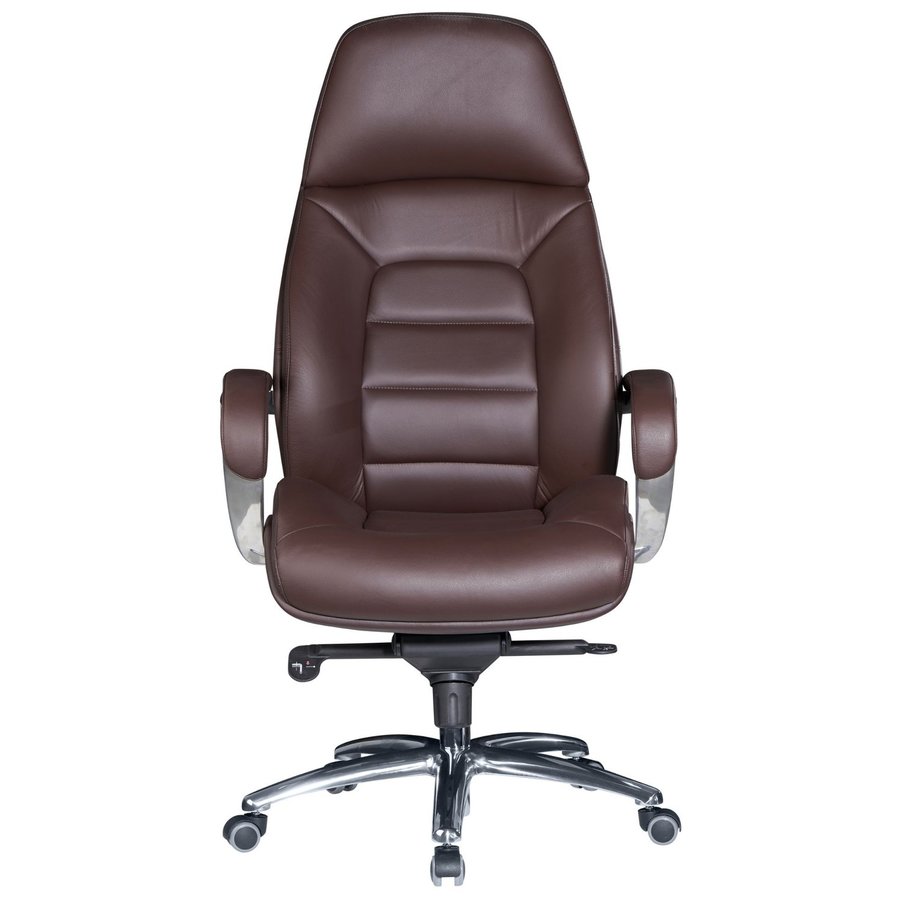 Maxima Bureaustoel Leer Donkerbruin Maxima Bureaustoel Leer Donkerbruin