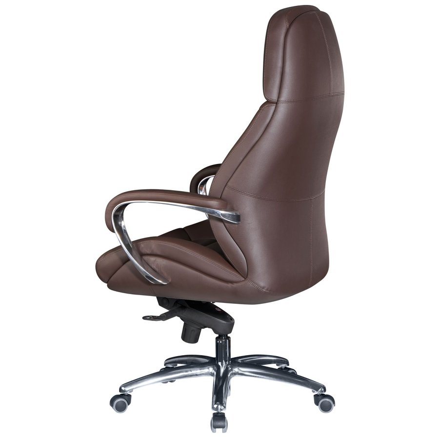 Maxima Bureaustoel Leer Donkerbruin Maxima Bureaustoel Leer Donkerbruin