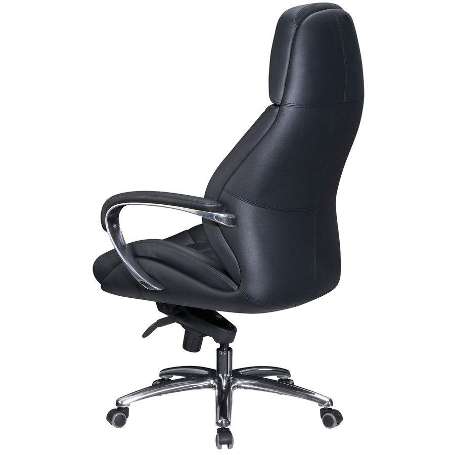 Maxima Bureaustoel Leer Zwart Maxima Bureaustoel Leer Zwart