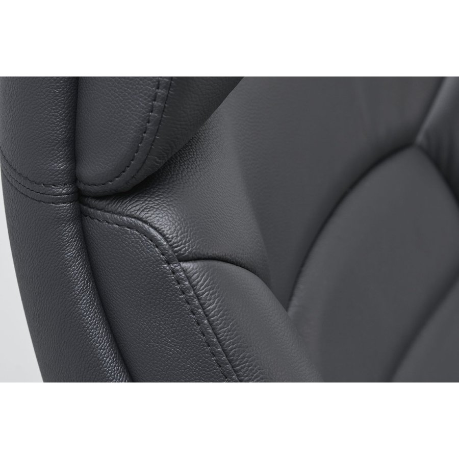 Maxima Bureaustoel Leer Zwart Maxima Bureaustoel Leer Zwart