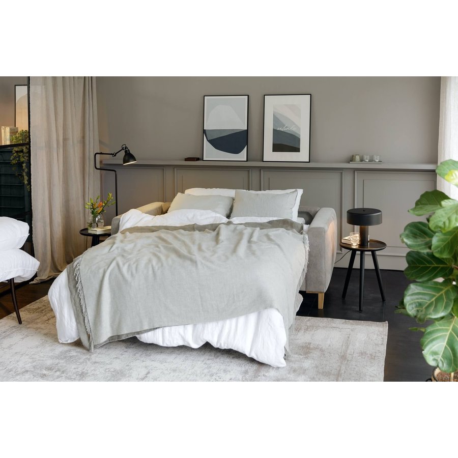 Henry 4-Zits Slaapbank Lichtgrijs