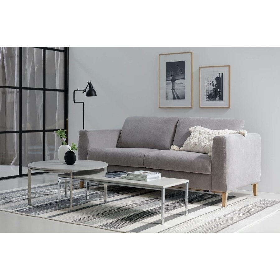 Henry 4-Zits Slaapbank Lichtgrijs