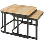 Sky Style Cakey Vierkante Salontafel Set Lichtbruin Sky Style Cakey Vierkante Salontafel Set Lichtbruin