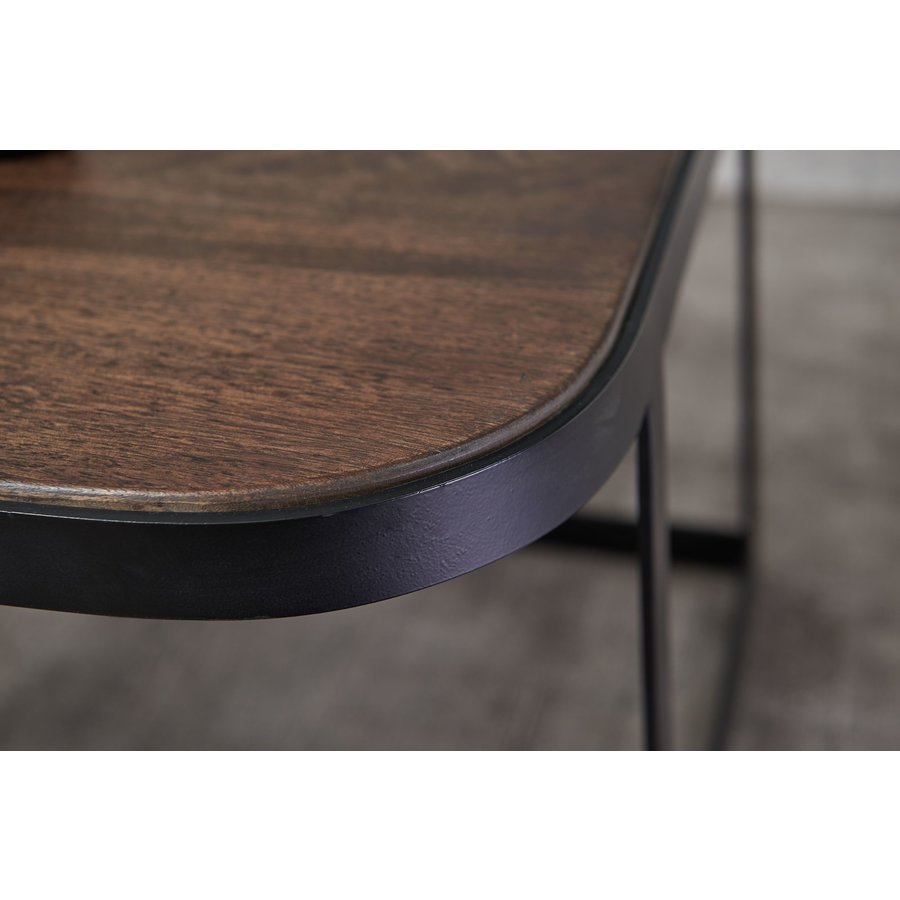 Cakey Vierkante Salontafel Set Donkerbruin Cakey Vierkante Salontafel Set Donkerbruin