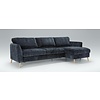 Lucy 3-Zits + Divan 140 cm Slaapbank Donkerblauw