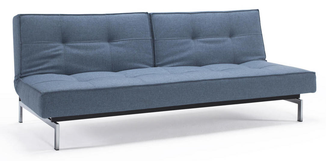Innovation Living Splitback Slaapbank Blauw / Chroom