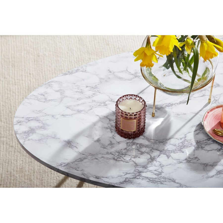 Eden Ovale Salontafel Wit Eden Ovale Salontafel Wit