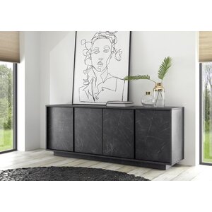 Benvenuto Design Carrara Dressoir 4 deurs Antraciet