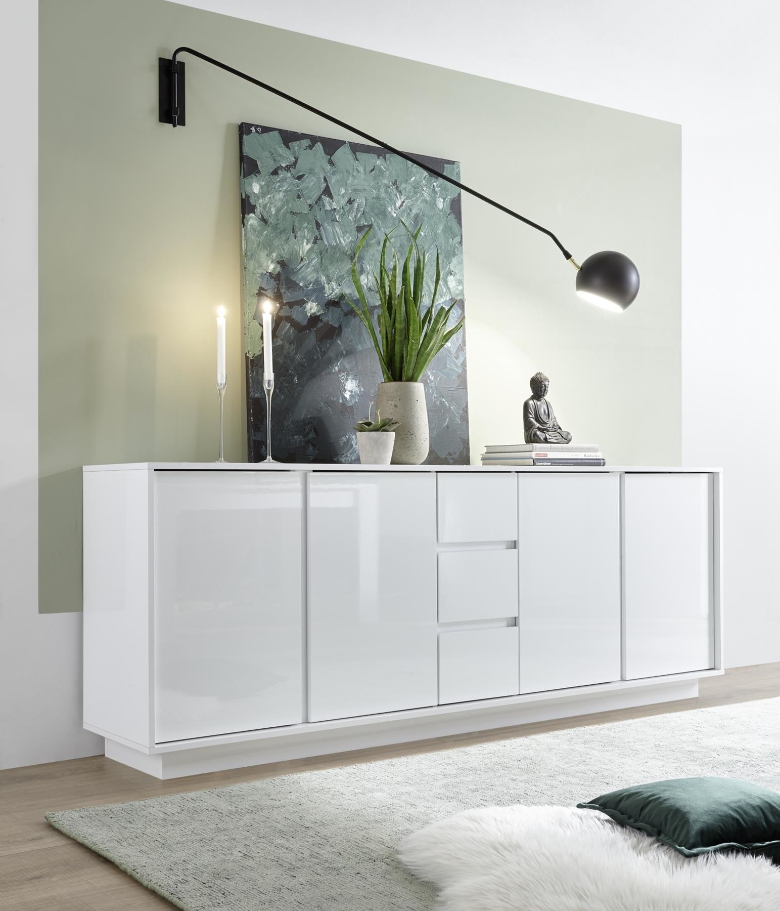 Benvenuto Design Ice Dressoir Groot Wit Hoogglans