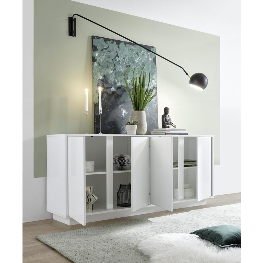 Ice Dressoir 4-Deurs Wit Hoogglans Ice Dressoir 4-Deurs Wit Hoogglans