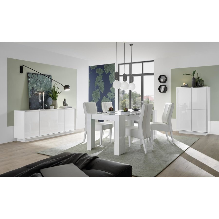 Ice Dressoir 4-Deurs Wit Hoogglans Ice Dressoir 4-Deurs Wit Hoogglans