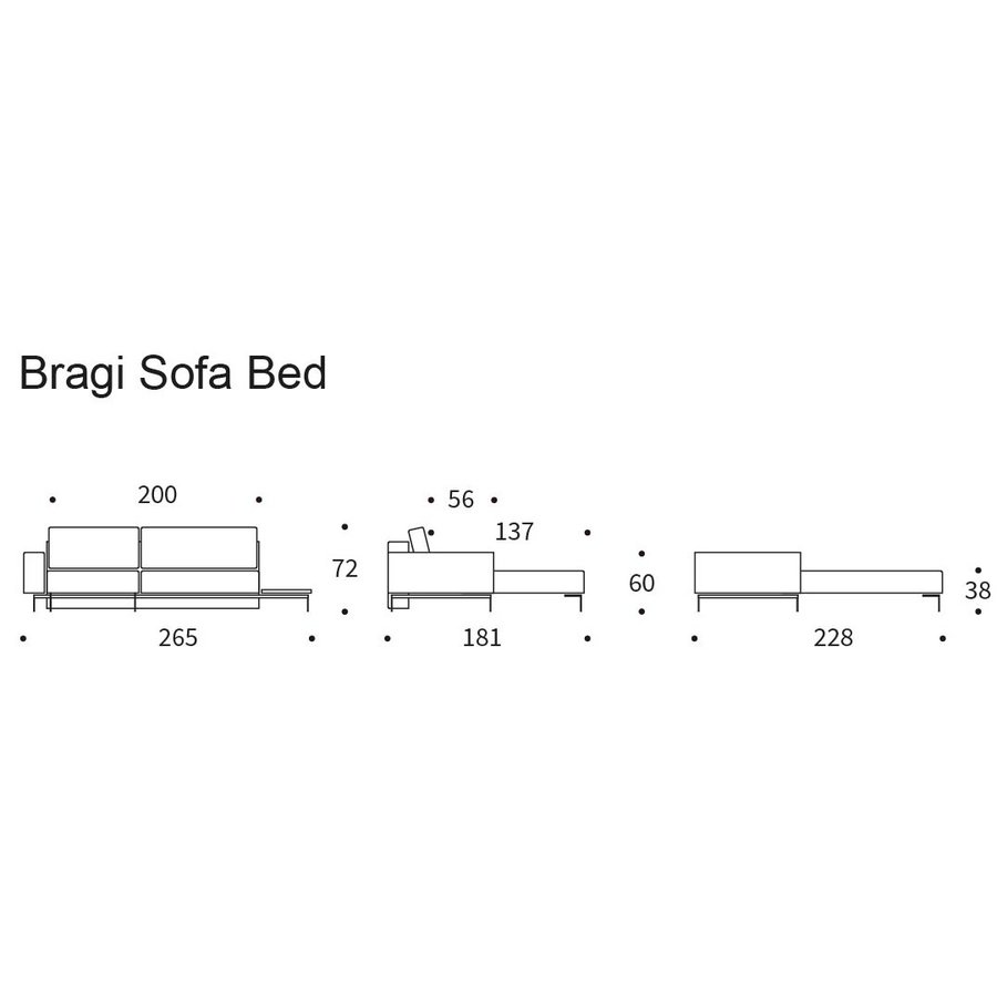 Bragi Slaapbank met Side Table Bragi Slaapbank met Side Table