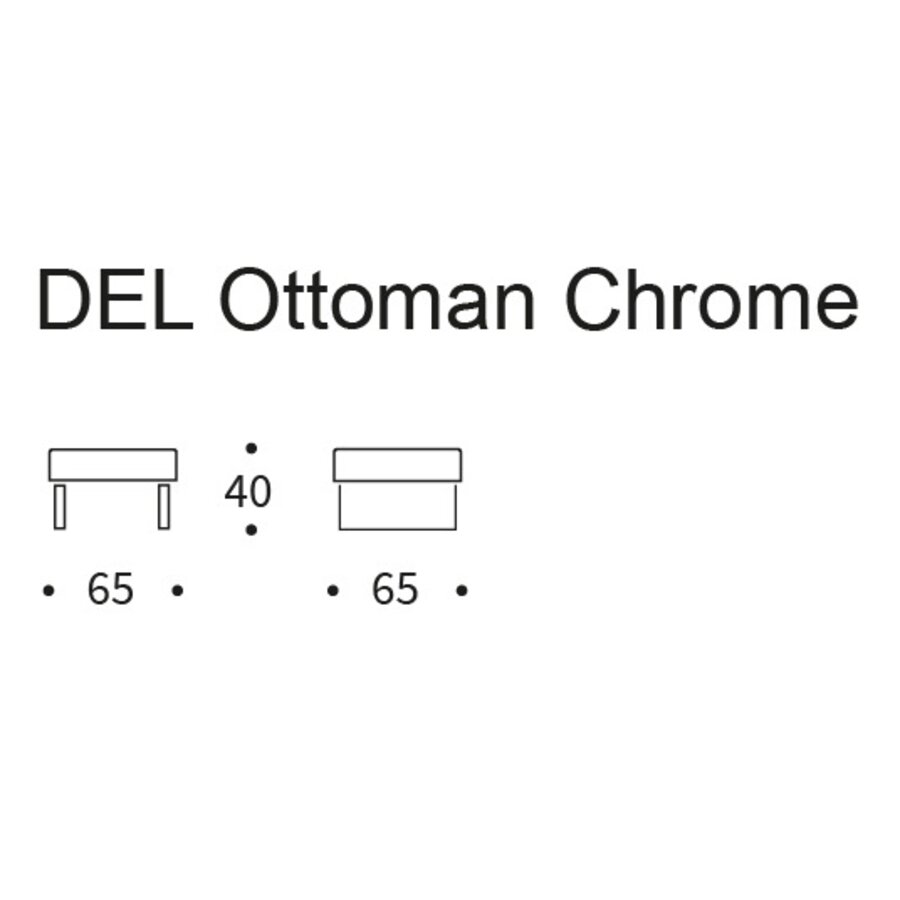 Supremax/Cassius Deluxe Ottoman Blauw Supremax/Cassius Deluxe Ottoman Blauw