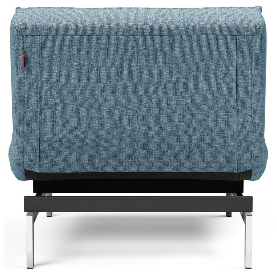 Splitback Slaapstoel Blauw / Chroom Splitback Slaapstoel Blauw / Chroom