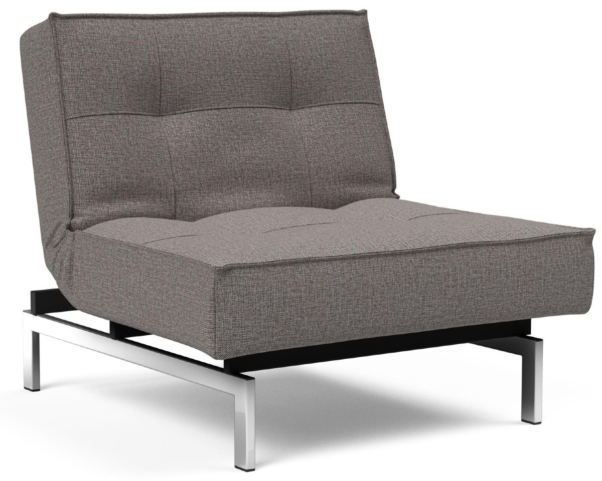 Innovation Living Splitback Slaapstoel Grijs / Chroom