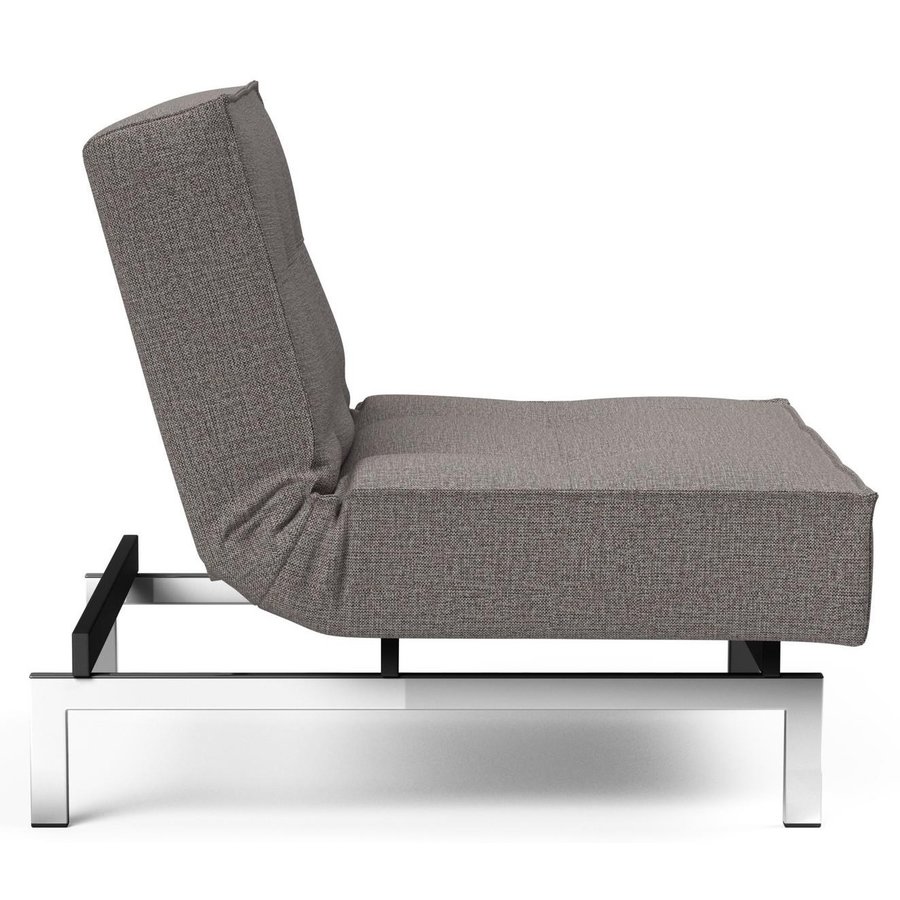 Splitback Slaapstoel Grijs / Chroom Splitback Slaapstoel Grijs / Chroom