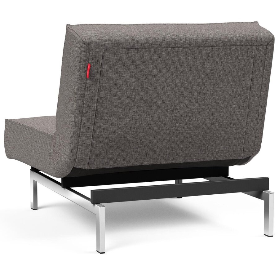 Splitback Slaapstoel Grijs / Chroom Splitback Slaapstoel Grijs / Chroom