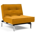 Innovation Living Splitback Slaapstoel Curry / Chroom Innovation Living Splitback Slaapstoel Curry / Chroom