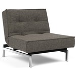 Innovation Living Splitback Slaapstoel Donkergrijs / Chroom Innovation Living Splitback Slaapstoel Donkergrijs / Chroom