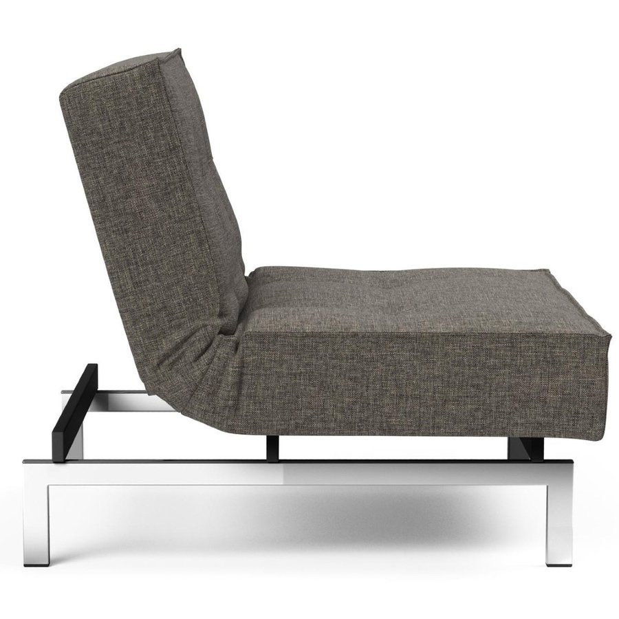 Splitback Slaapstoel Donkergrijs / Chroom Splitback Slaapstoel Donkergrijs / Chroom