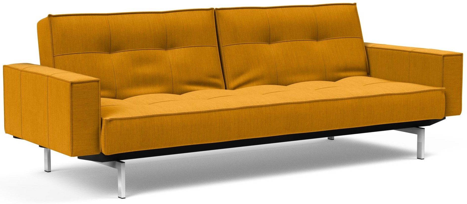 Innovation Living Splitback Deluxe Slaapbank Curry / Chroom
