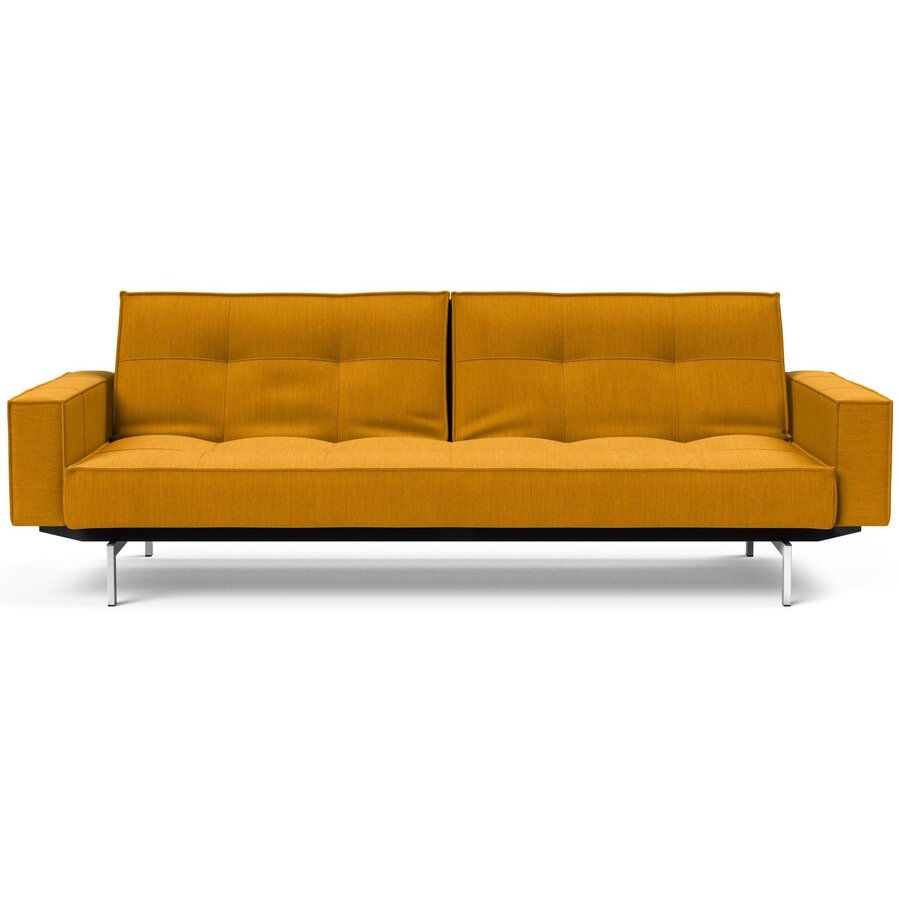 Splitback Deluxe Slaapbank Curry / Chroom Splitback Deluxe Slaapbank Curry / Chroom