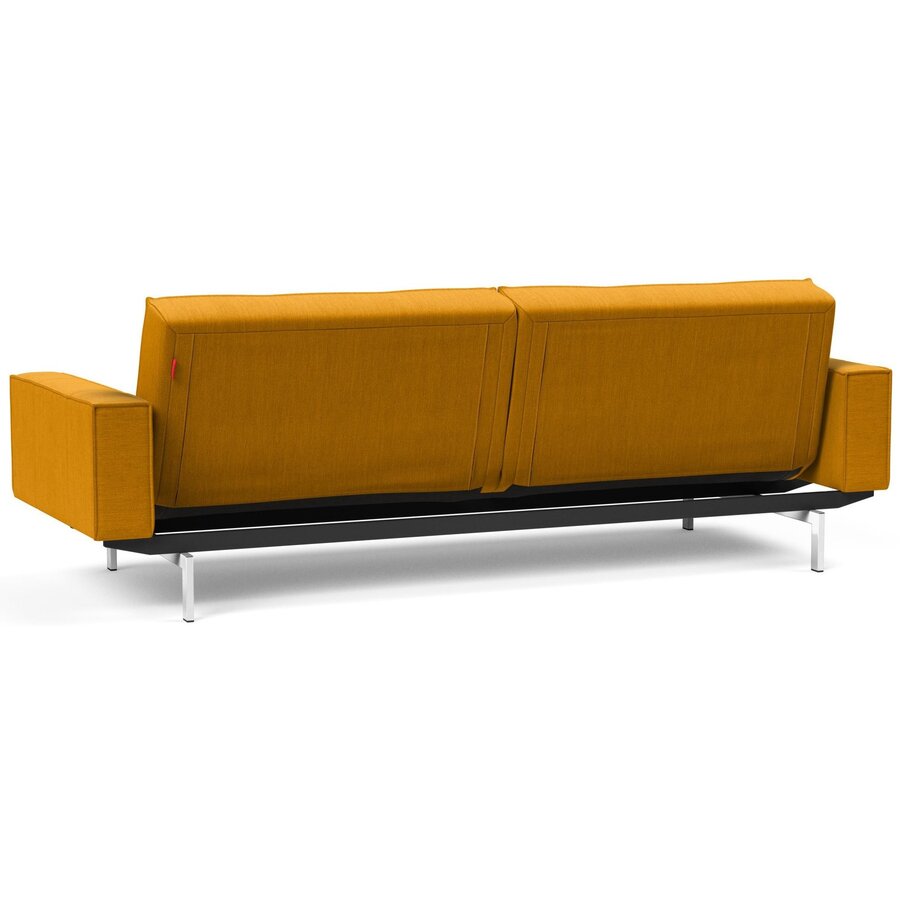 Splitback Deluxe Slaapbank Curry / Chroom Splitback Deluxe Slaapbank Curry / Chroom