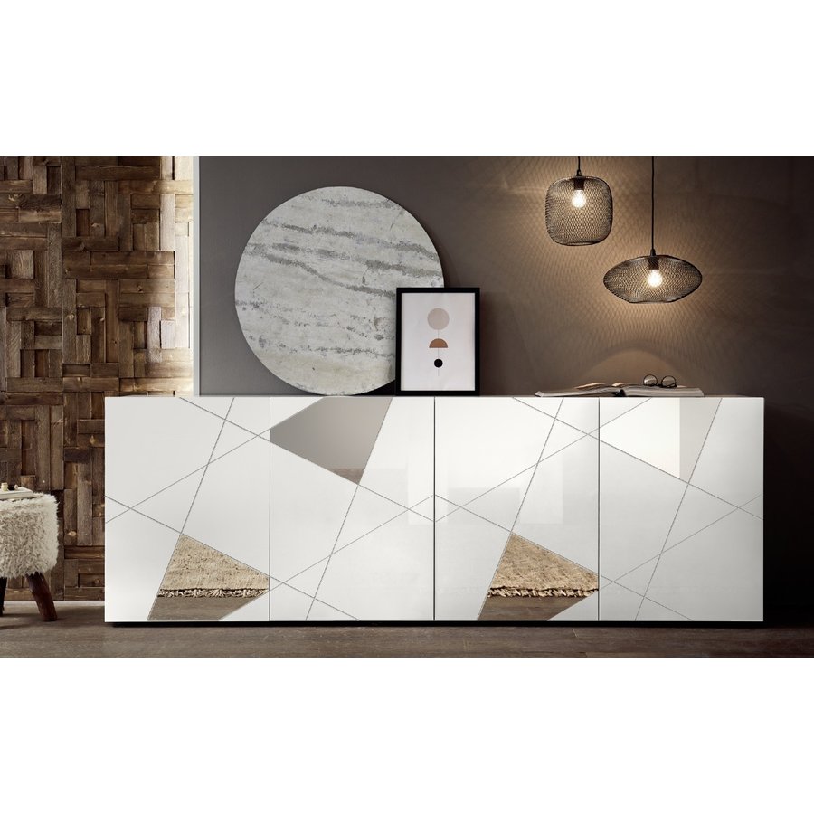 Vittoria Dressoir 4-Deurs Wit Hoogglans Vittoria Dressoir 4-Deurs Wit Hoogglans