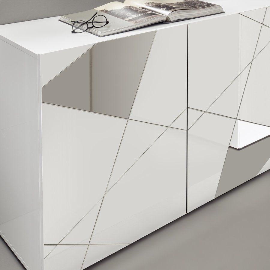 Vittoria Dressoir 3-Deurs Wit Hoogglans Vittoria Dressoir 3-Deurs Wit Hoogglans